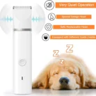 WanHuiShop New Dog Clippers Grooming Kit Hair Clipper-Low Noise Paw Trimmer- Rechargeable - Cordless Quiet Nail Grinder Shaver for Cats And Other Pets-3