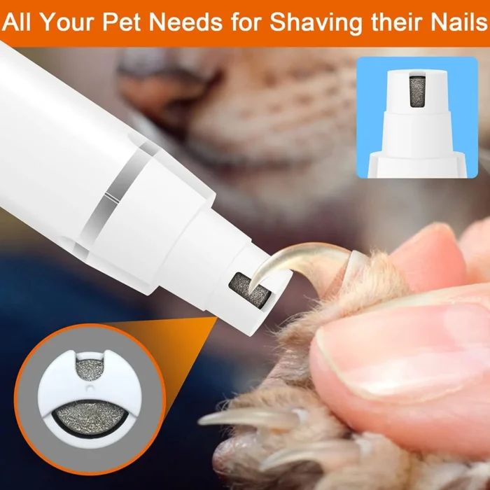 WanHuiShop New Dog Clippers Grooming Kit Hair Clipper-Low Noise Paw Trimmer- Rechargeable - Cordless Quiet Nail Grinder Shaver for Cats And Other Pets-4