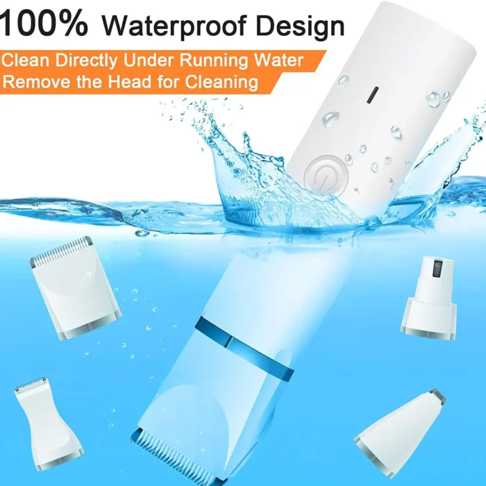 WanHuiShop New Dog Clippers Grooming Kit Hair Clipper-Low Noise Paw Trimmer- Rechargeable - Cordless Quiet Nail Grinder Shaver for Cats And Other Pets-6