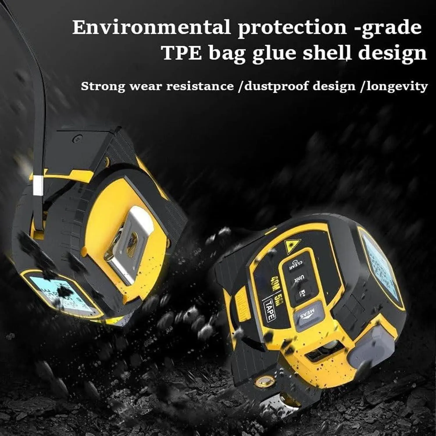 WanHuiShop New Infrared Laser Tape Measure High-Precision Rangefinder Crosshair Three In One Electronic Tape Measure Laser Measuring Ruler-10
