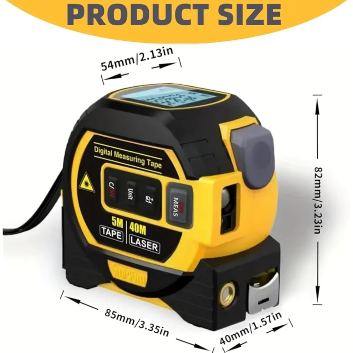 WanHuiShop New Infrared Laser Tape Measure High-Precision Rangefinder Crosshair Three In One Electronic Tape Measure Laser Measuring Ruler-3