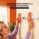 Wanhuishop New Home Picture Frame Hanging Balance Ruler, Nail Positioning Angle Measuring Ruler-1