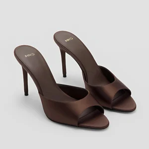 Wanhuishop New Women's High Heel Sandals Pointed Toe Open Toe Slip-on High Heels Stilettos-1