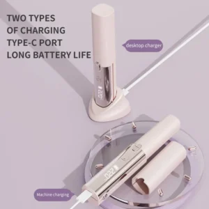 Wanhuishop New Rechargeable Hair Straightener, Portable Comb, Temperature Controlled Handheld Hair Curler-2 Wanhuishop New Rechargeable Hair Straightener, Portable Comb, Temperature Controlled Handheld Hair Curler-2