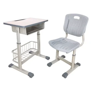 Wanhuishop T-shaped height-adjustable school desks and chairs student desks and chairs single study desks-3