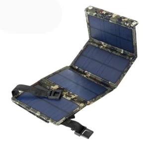 Wanhuishop 20W Foldable Solar Panel Charger – Portable USB Charging for Camping-2